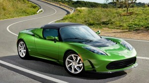 Tesla-Roadster-green