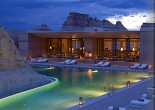 New stunning resort Amangiri is located in Canyon Point, Southern Utah, close to the border with Arizona. The resort is tucked into a protected valley with sweeping views.