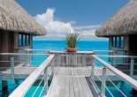 Intercontinental Moorea Resort & Spa is a 4-star resort on the island of Moorea surrounded by lush tropical nature. It is an excellent retreat for newly-weds.