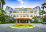 The scent of fresh paint still hanging in the air, there's a feeling of electricity wafting through Singapore's historic Raffles Hotel right now.